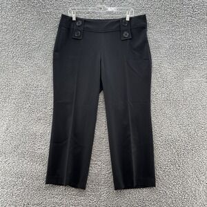 VTG Y2K Morrissey Y Pants Womens 14 Black Cropped Straight Leg Dress Deadstock